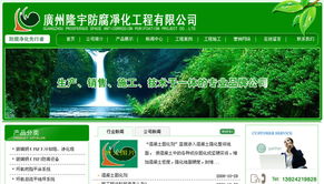 广州隆宇防腐工程网站设计案例赏析与网络工程技术咨询服务